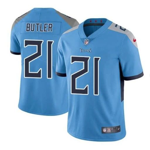 Men Tennessee Titans #21 Malcolm Butler Nike Light Blue Vapor Limited NFL Jersey->tennessee titans->NFL Jersey